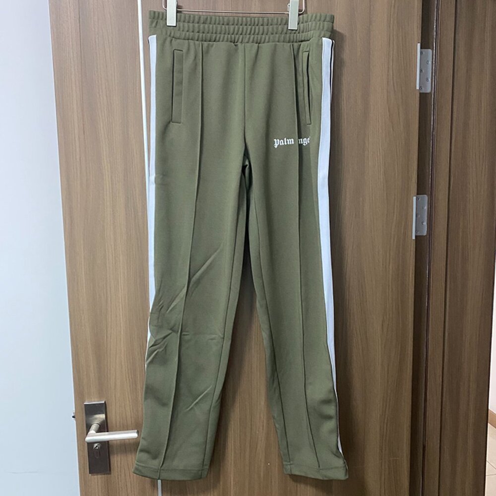 Palm Angels Green Sweatpants